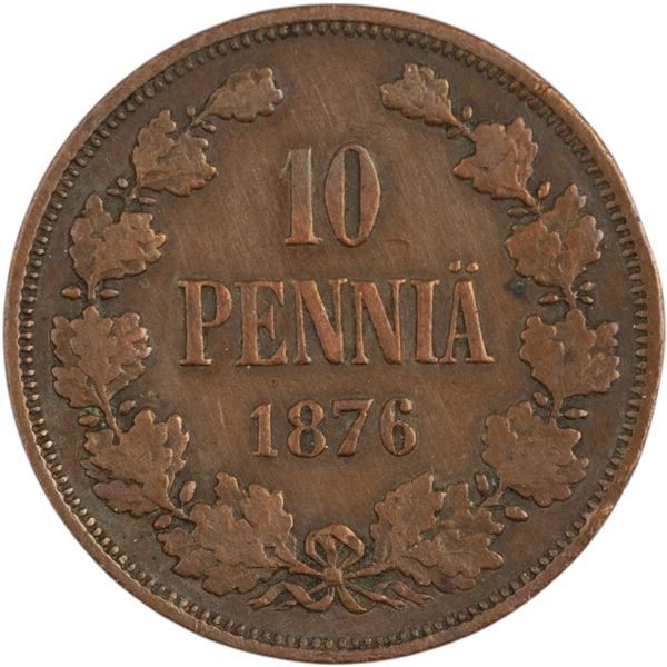 Finland 1876 10 Pennia