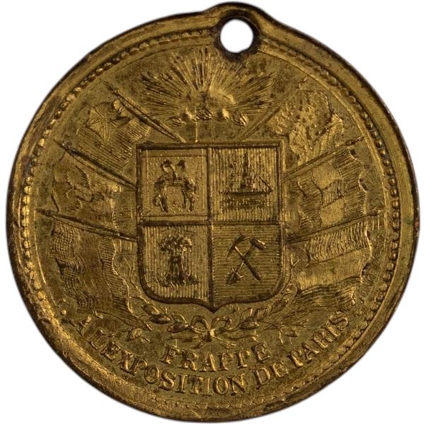 France 1889 Eiffel Tower Medallion