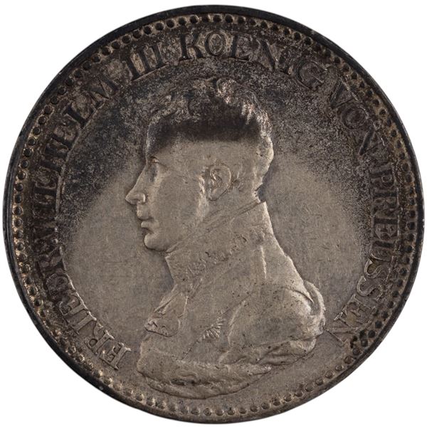 Germany 1818 D Prussia Silver Thaler