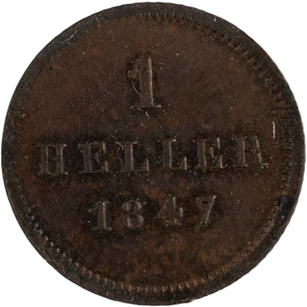 Germany 1847 Bavaria 1 Heller