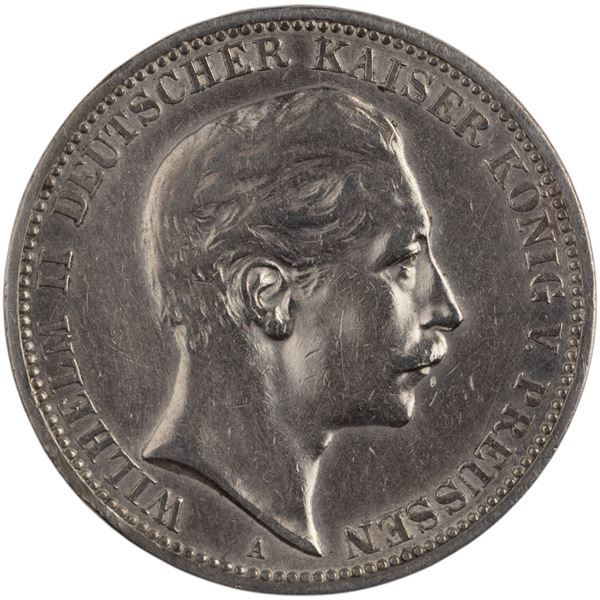 Germany 1909 A Prussia 3 Mark