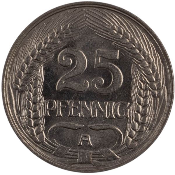 Germany 1910 A 25 Pfennig