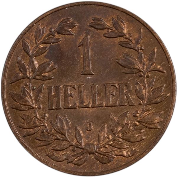 Germany 1912 J East Africa 1 Heller