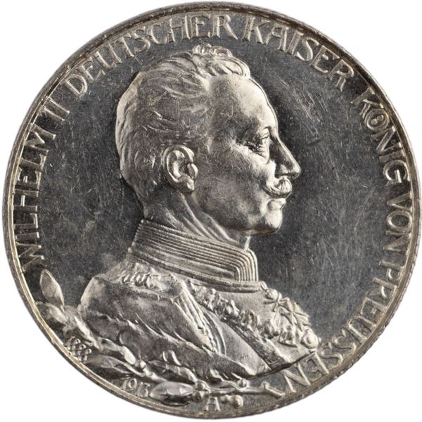 Germany 1913 A Prussia Silver 2 Mark