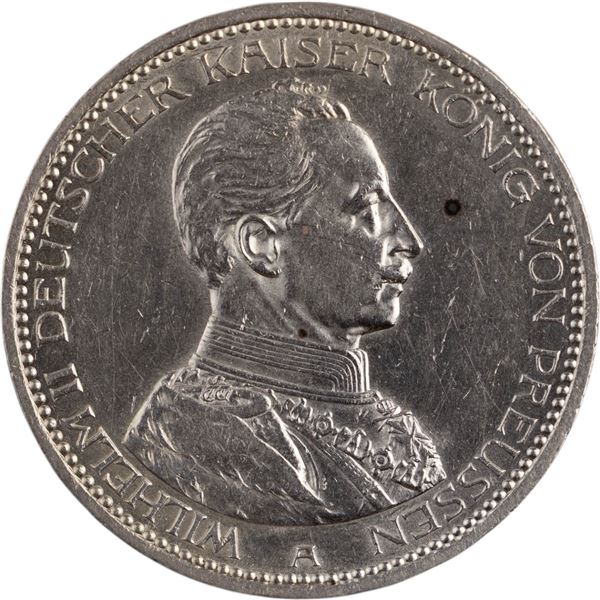 Germany 1913 A Prussia Silver 5 Mark