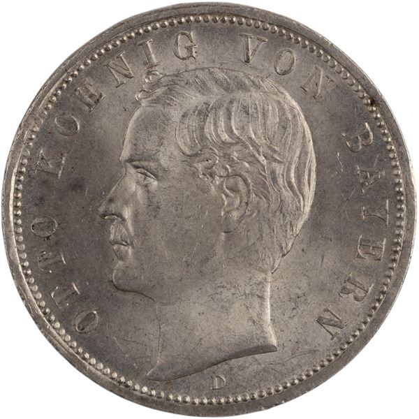 Germany 1913 D Bavaria 5 Mark