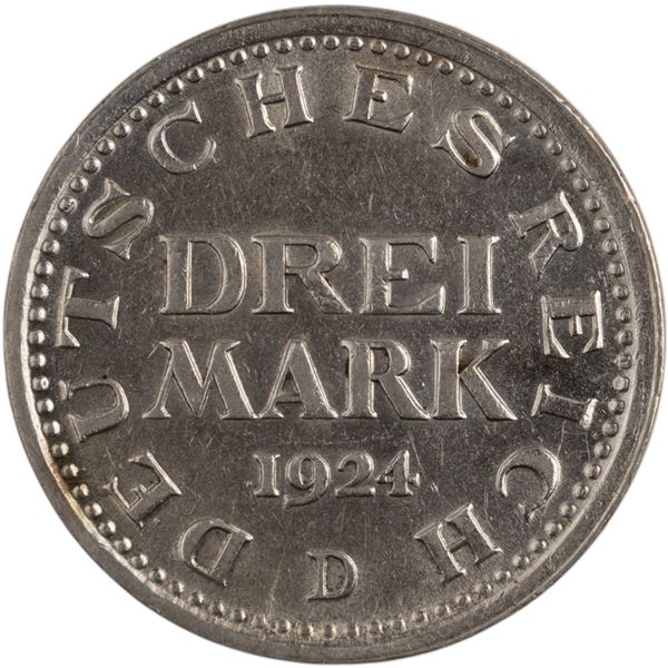 Germany 1924 D 3 Mark