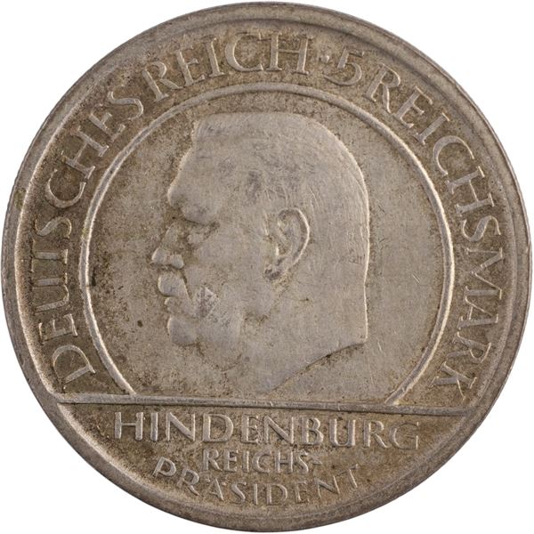 Germany 1929 A Weimar Republic Silver 5 Reichsmark