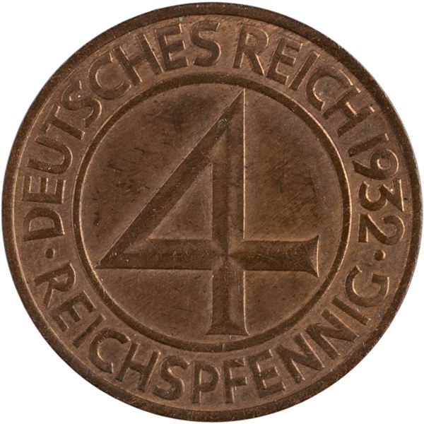Germany 1932 F 4 Reichspfennig