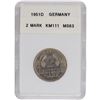 Image 1 : Germany 1951 D 2 Deutsche Mark