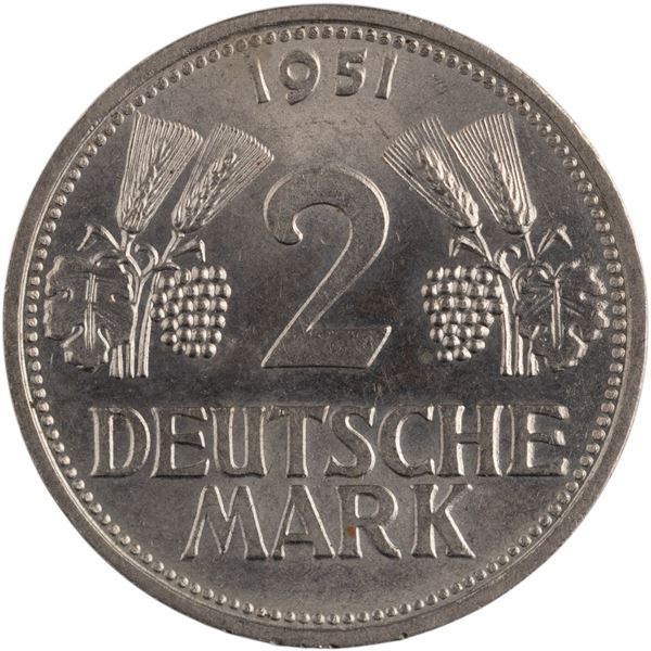 Germany 1951 G 2 Deutsche Mark