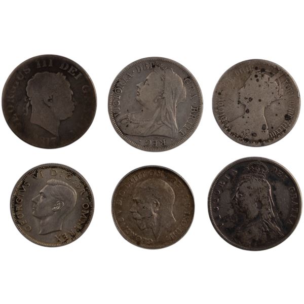Great Britain 1817-1938 Silver (6 Pieces)