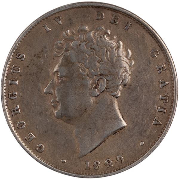 Great Britain 1829 Silver 1/2 Crown