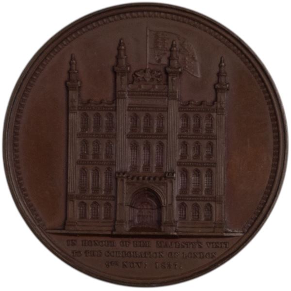 Great Britain 1837 Victoria Visit to City of London Medal