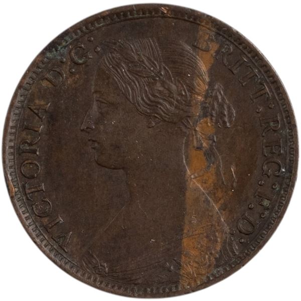 Great Britain 1869 Farthing 'Overdate'