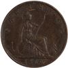 Image 2 : Great Britain 1869 Farthing 'Overdate'