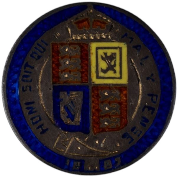 Great Britain 1887 Silver 6 Pence Enameled
