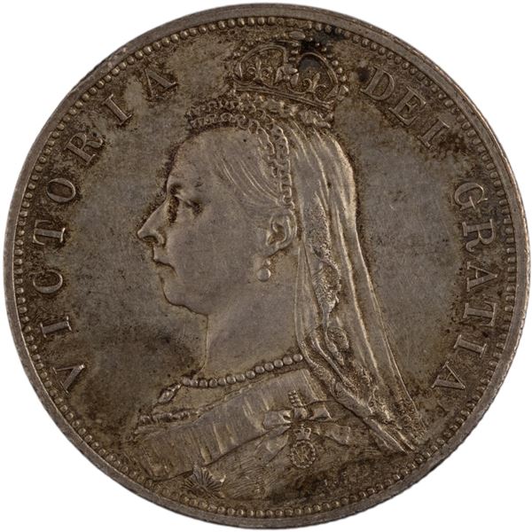 Great Britain 1887 Silver Half Crown