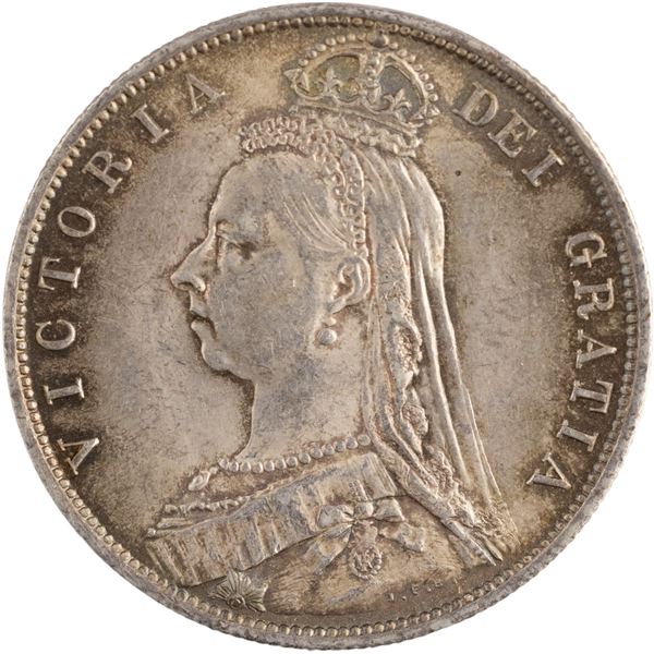 Great Britain 1887 Silver Half Crown