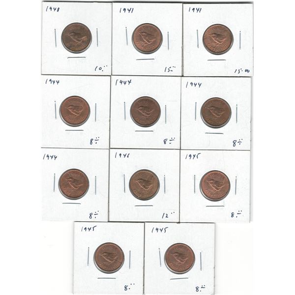 Great Britain 1941-46 Farthing (11 Pieces)