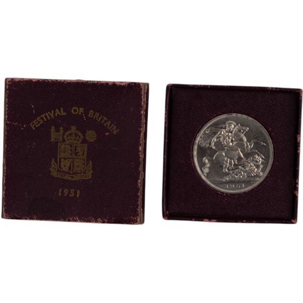 Great Britain 1951 Crown with Original Box