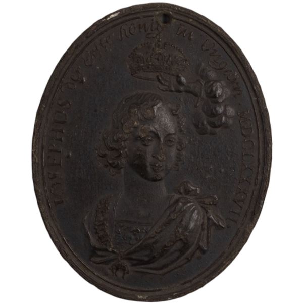 Hungary 1687 Medal Joseph I Coronation in Pressburg Holed
