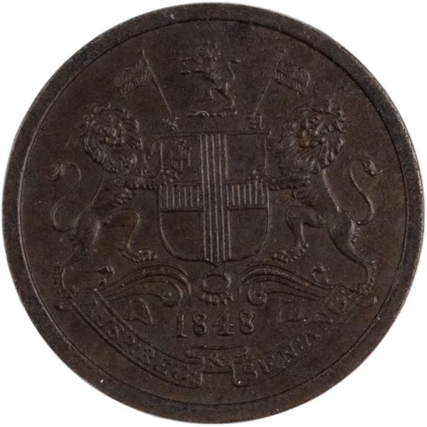 British India East India Company 1848 1/12 Anna