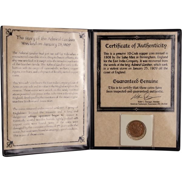 East India Company 1808 Admiral Gardner Shipwreck Coin
