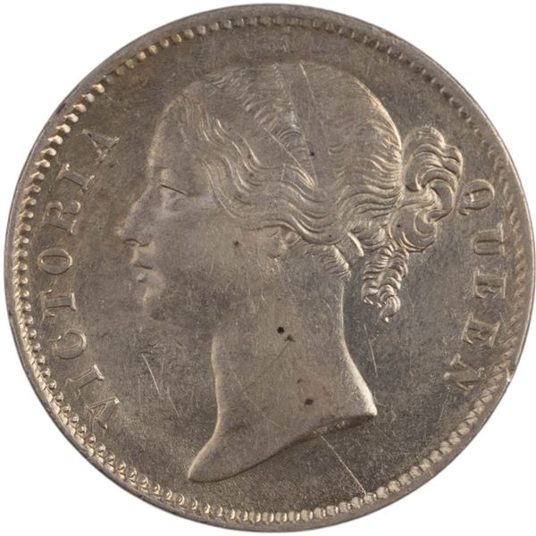 India 1840 British India Silver 1 Rupee