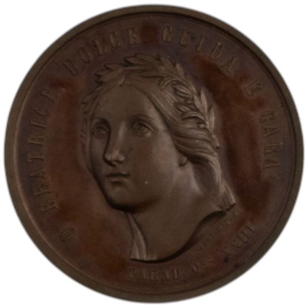 Italy 1890 Medal Exposition of Beatrice Florence