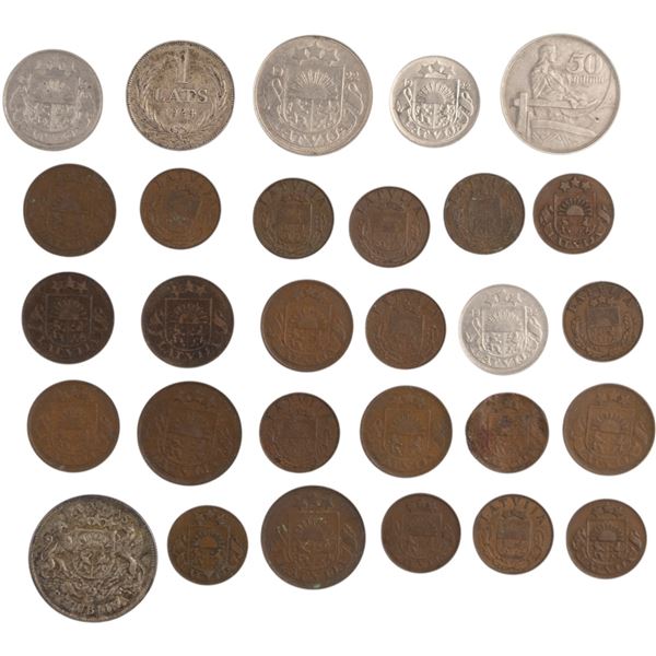 Latvia Coin Lot (29 Pieces)