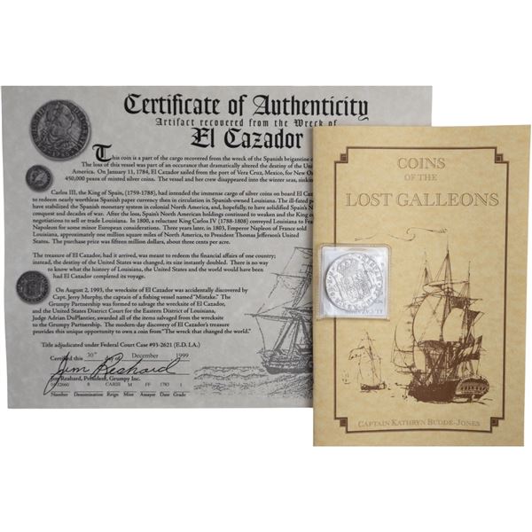 Mexico 1783 Mo FF Silver 8 Reales Shipwreck El Cazador