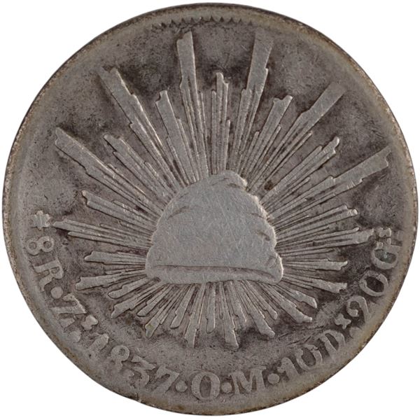 Mexico 1837 Zs OM Silver 8 Reales