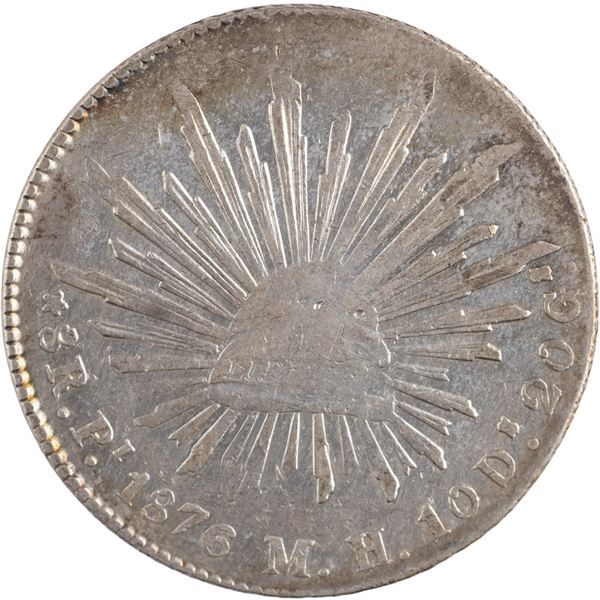 Mexico 1876 Pi MH Silver 8 Reales