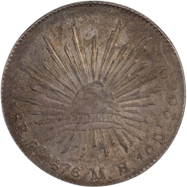 Mexico 1876 Pi MH Silver 8 Reales