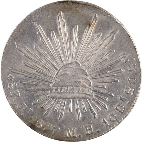 Mexico 1877 Pi MH Silver 8 Reales