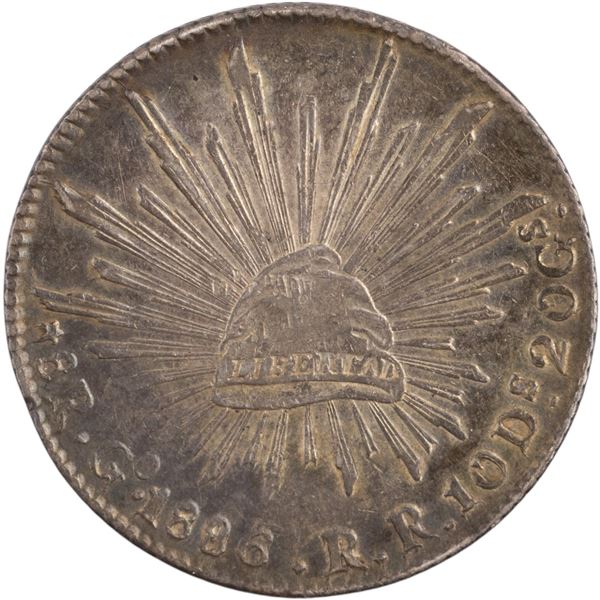 Mexico 1886 Go RR Silver 8 Reales