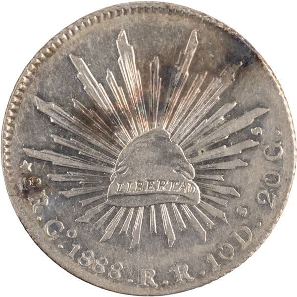 Mexico 1888 Go RR Silver 8 Reales