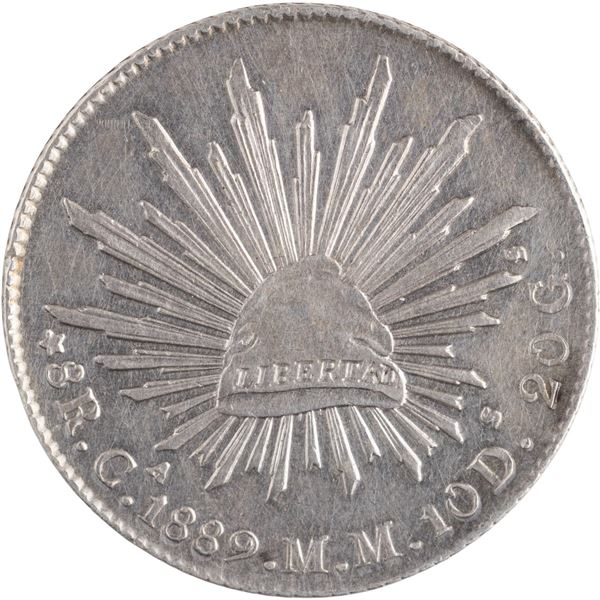 Mexico 1889 Ca MM Silver 8 Reales