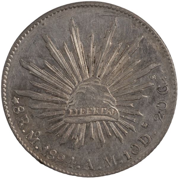 Mexico 1894 Mo AM Silver 8 Reales
