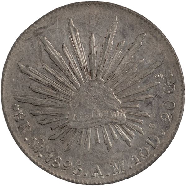 Mexico 1895 Mo AM Silver 8 Reales