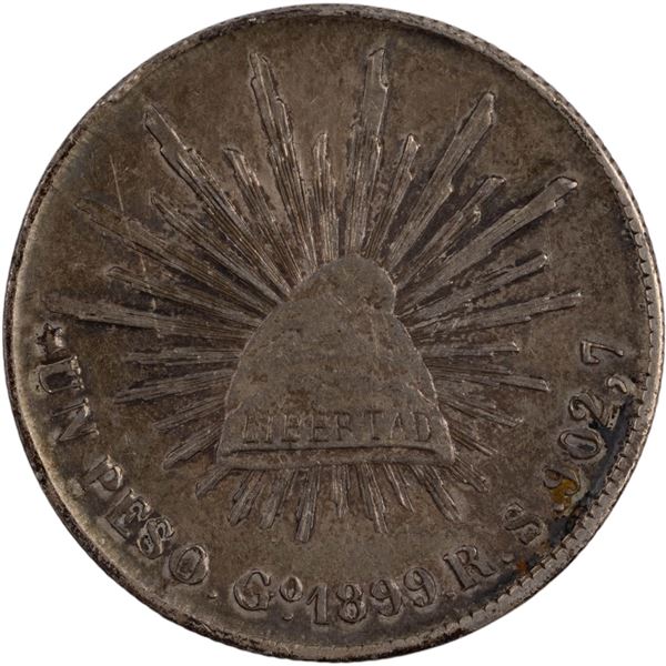 Mexico 1899 Go RS Silver 1 Peso