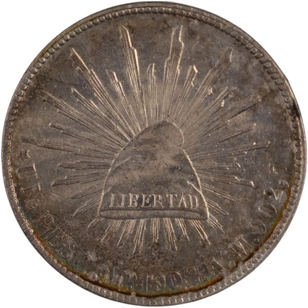 Mexico 1902 Mo AM Silver 1 Peso