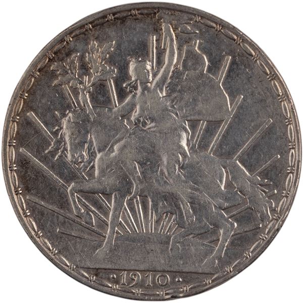 Mexico 1910 Silver 1 Peso Caballito