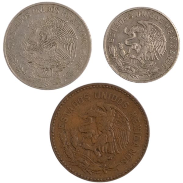 Mexico 1969-71 Coin Lot (3 Pieces)