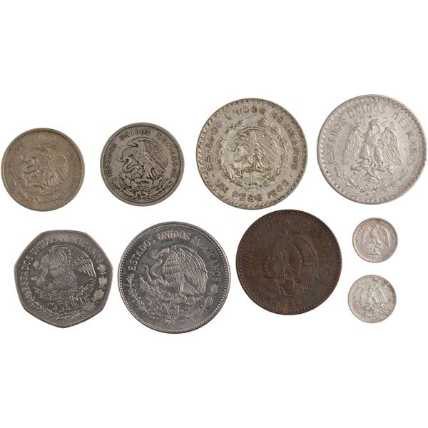 Mexico Coin Lot (9 pieces)