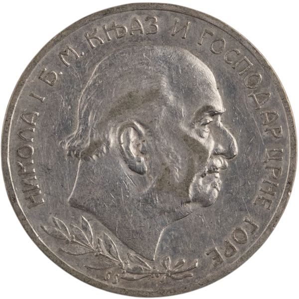 Montenegro 1910 Silver 2 Perpera