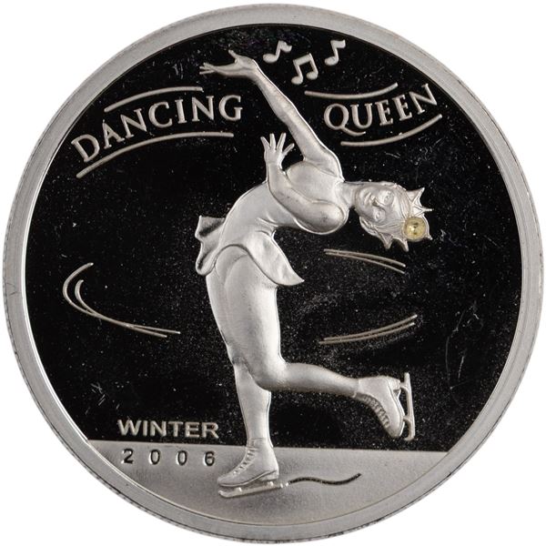 Mongolia 2006 Silver 500 Togrok Dancing Queen