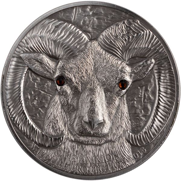 Mongolia 2013 Silver 500 Togrok Agrali Ovis Ammon