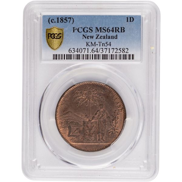 New Zealand 1857 Penny Milner & Thompson